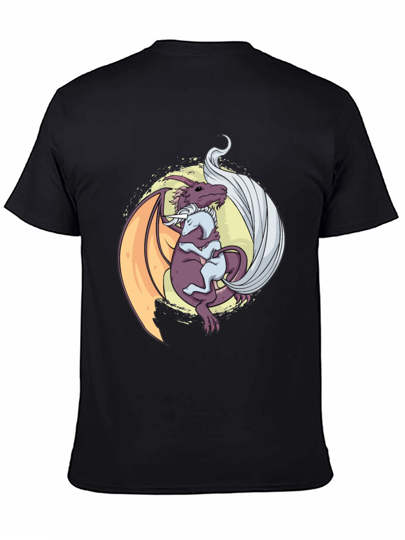 Dragon Hug T-Shirt - Fantasy Graphic Tee