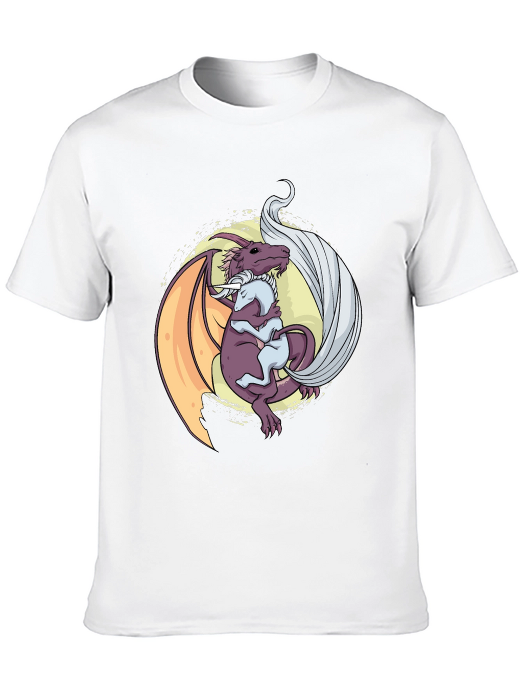 Dragon Hug T-Shirt - Fantasy Graphic Tee