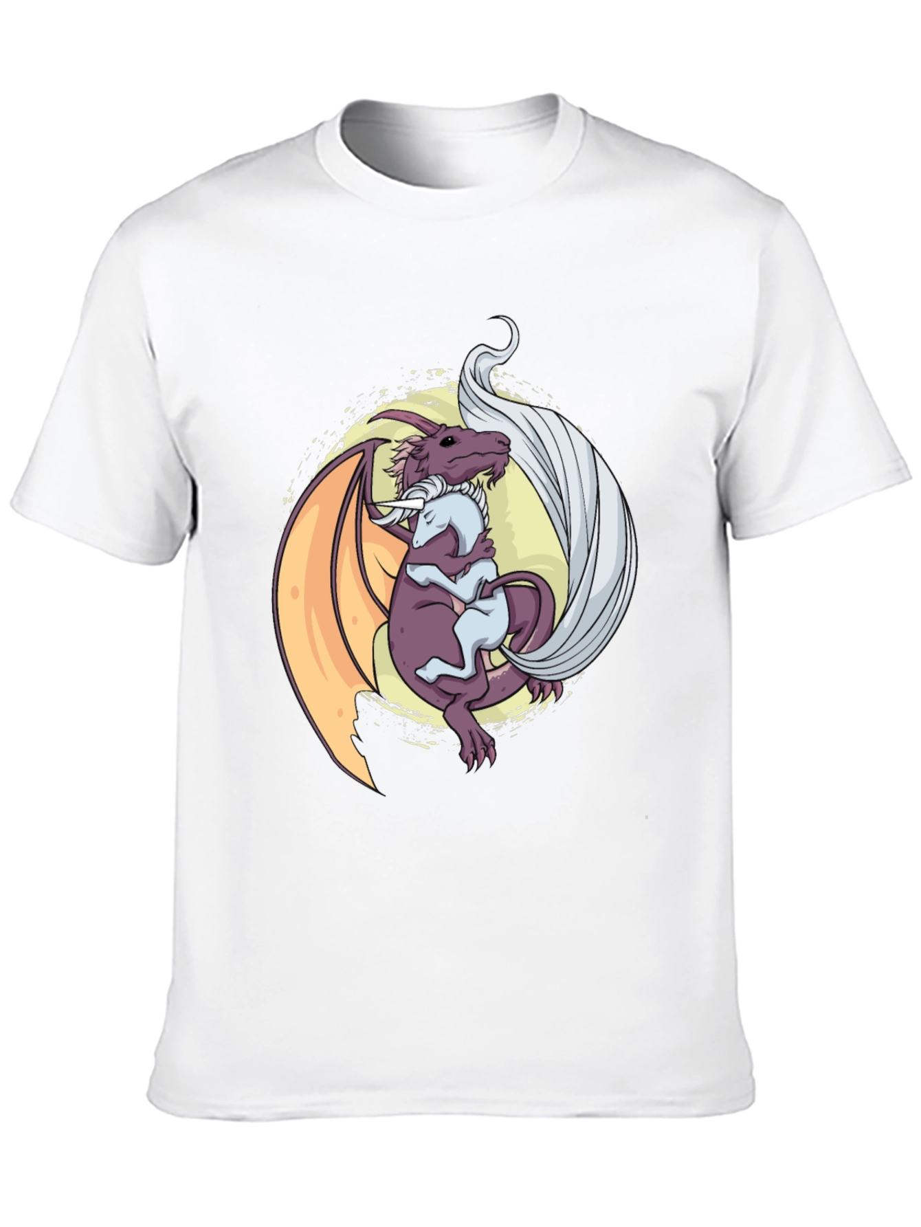 Dragon Hug T-Shirt - Fantasy Graphic Tee