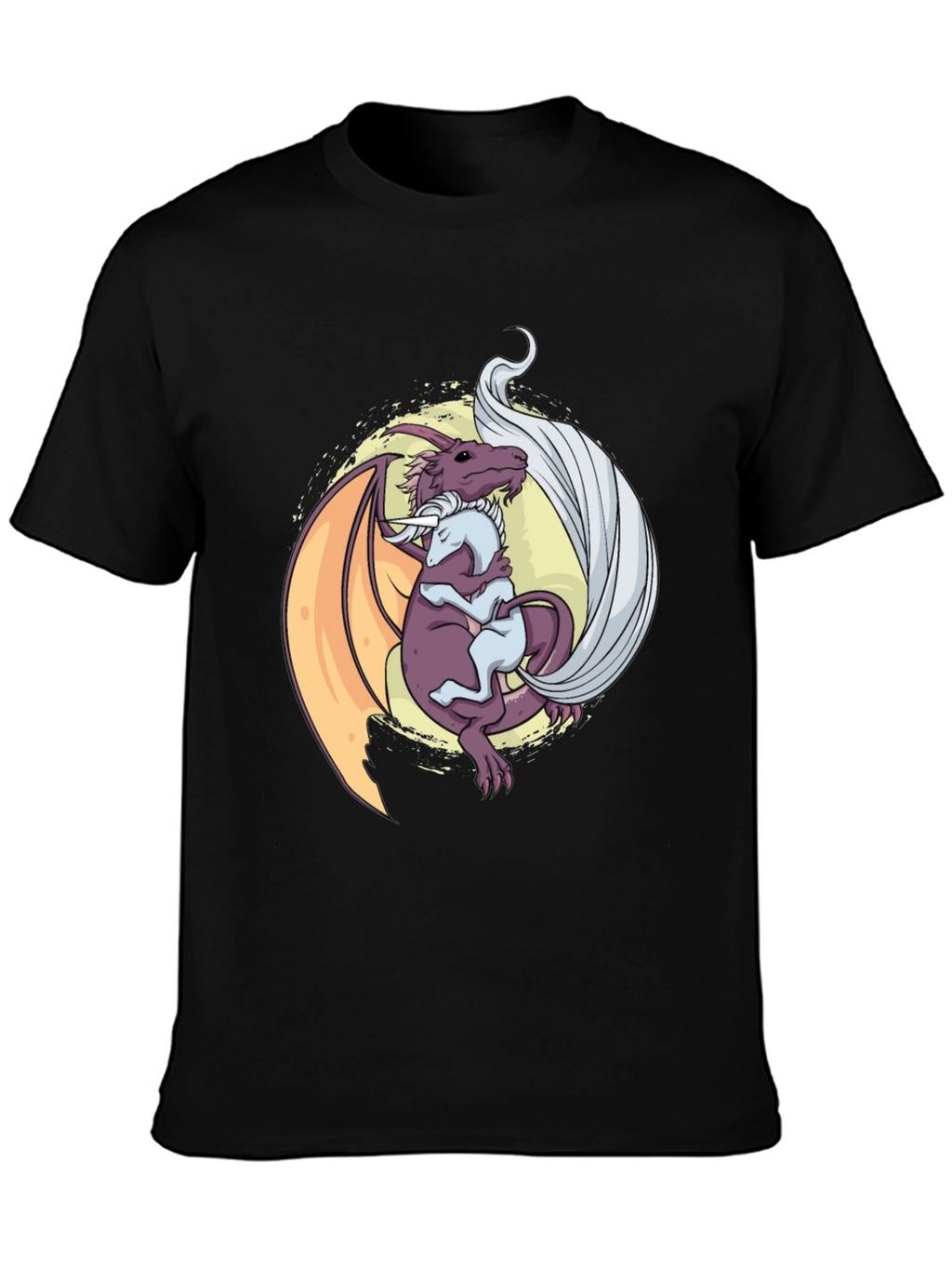 Dragon Hug T-Shirt - Fantasy Graphic Tee