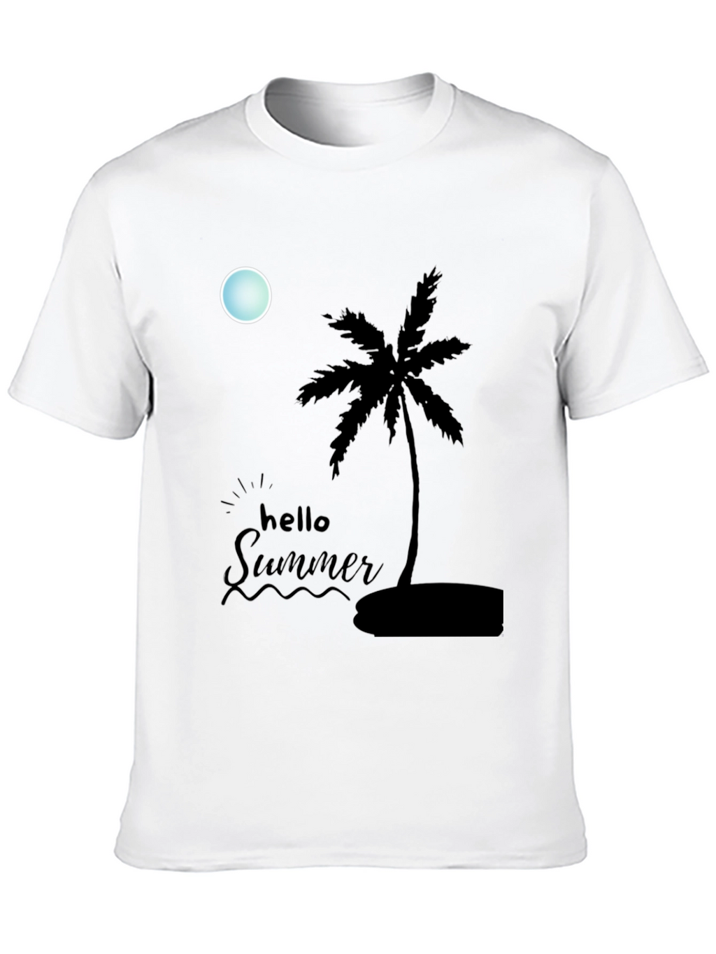 Summer Vibe Black T-Shirt