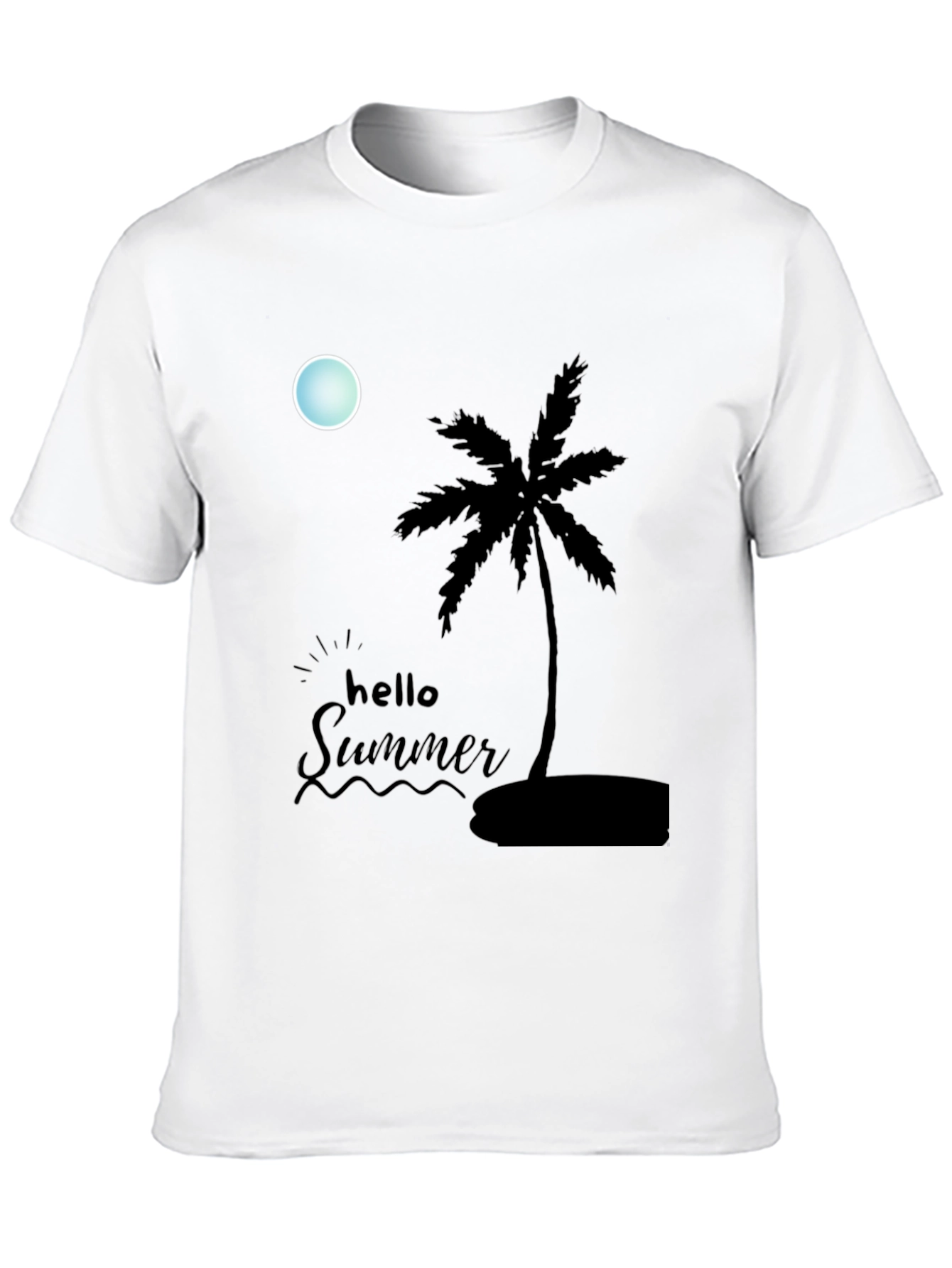 Summer Vibe Black T-Shirt