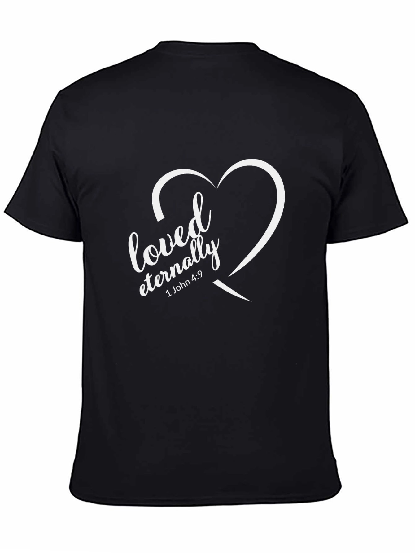 Loved Eternally Graphic Tee - Black