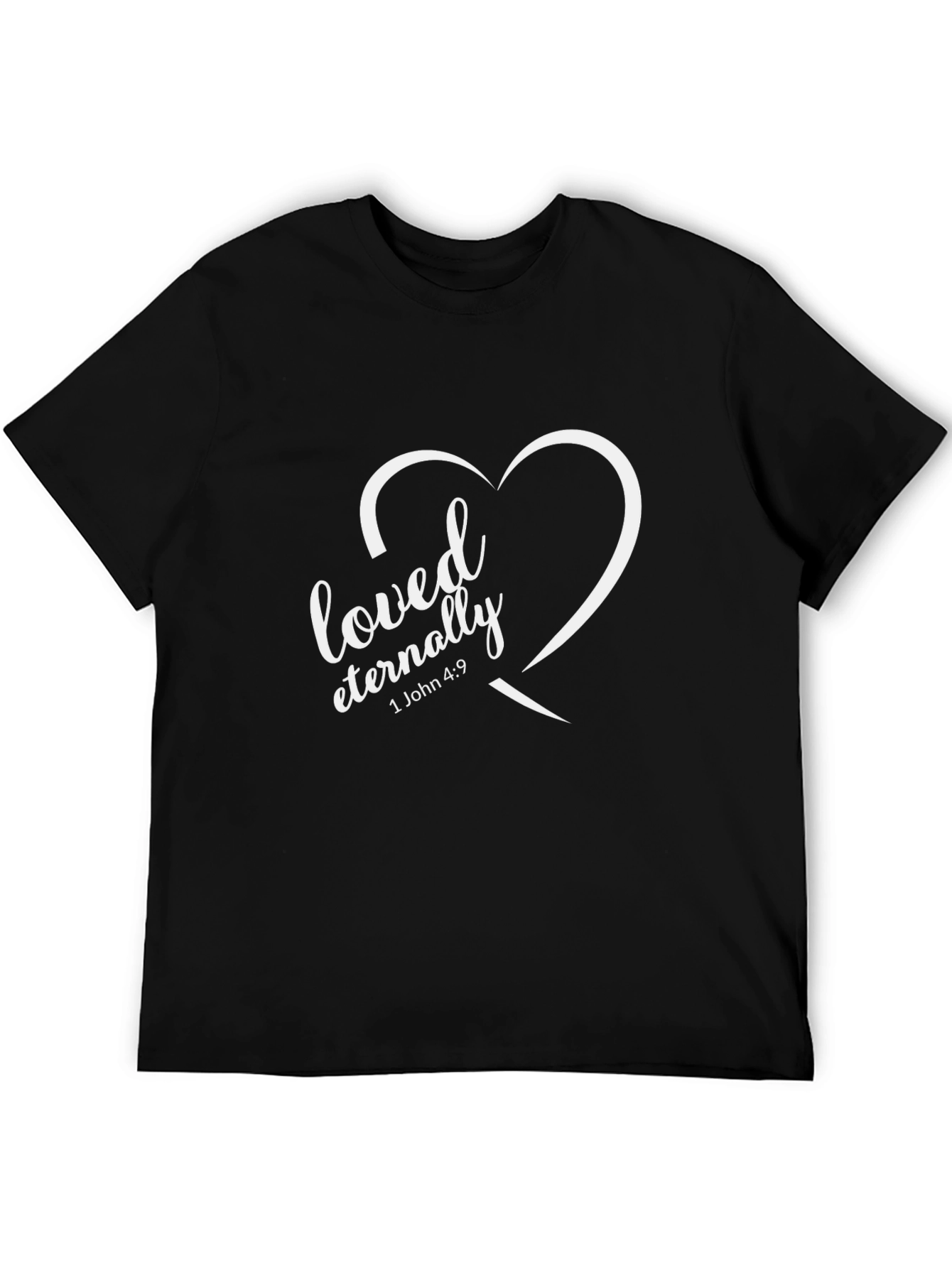 Loved Eternally Graphic Tee - Black