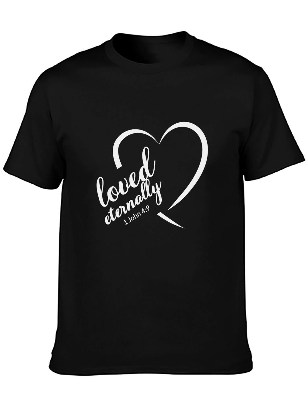Loved Eternally Graphic Tee - Black