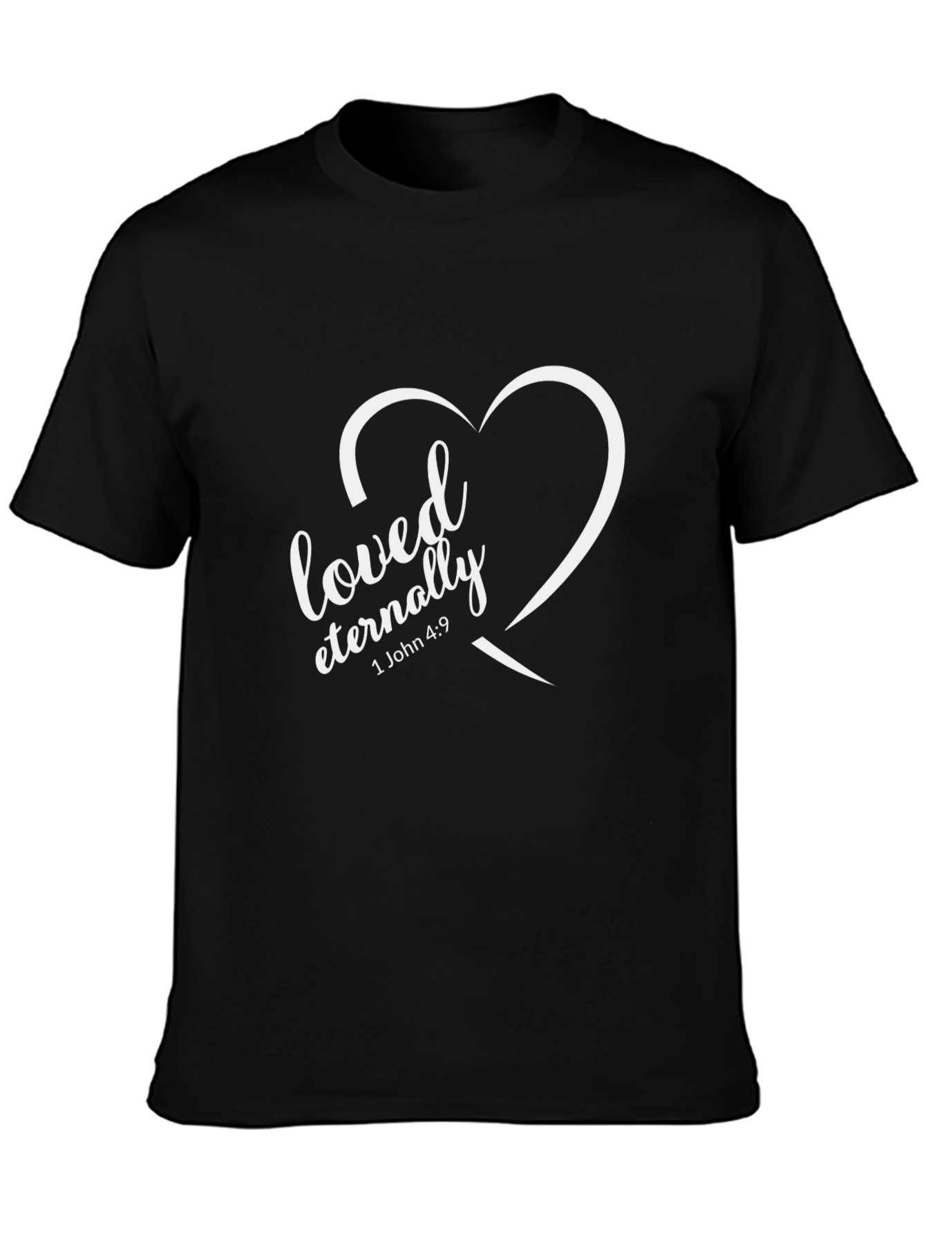 Loved Eternally Graphic Tee - Black