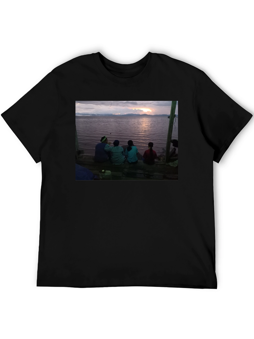 Sunset Scene Tee - Lakeside Serenity