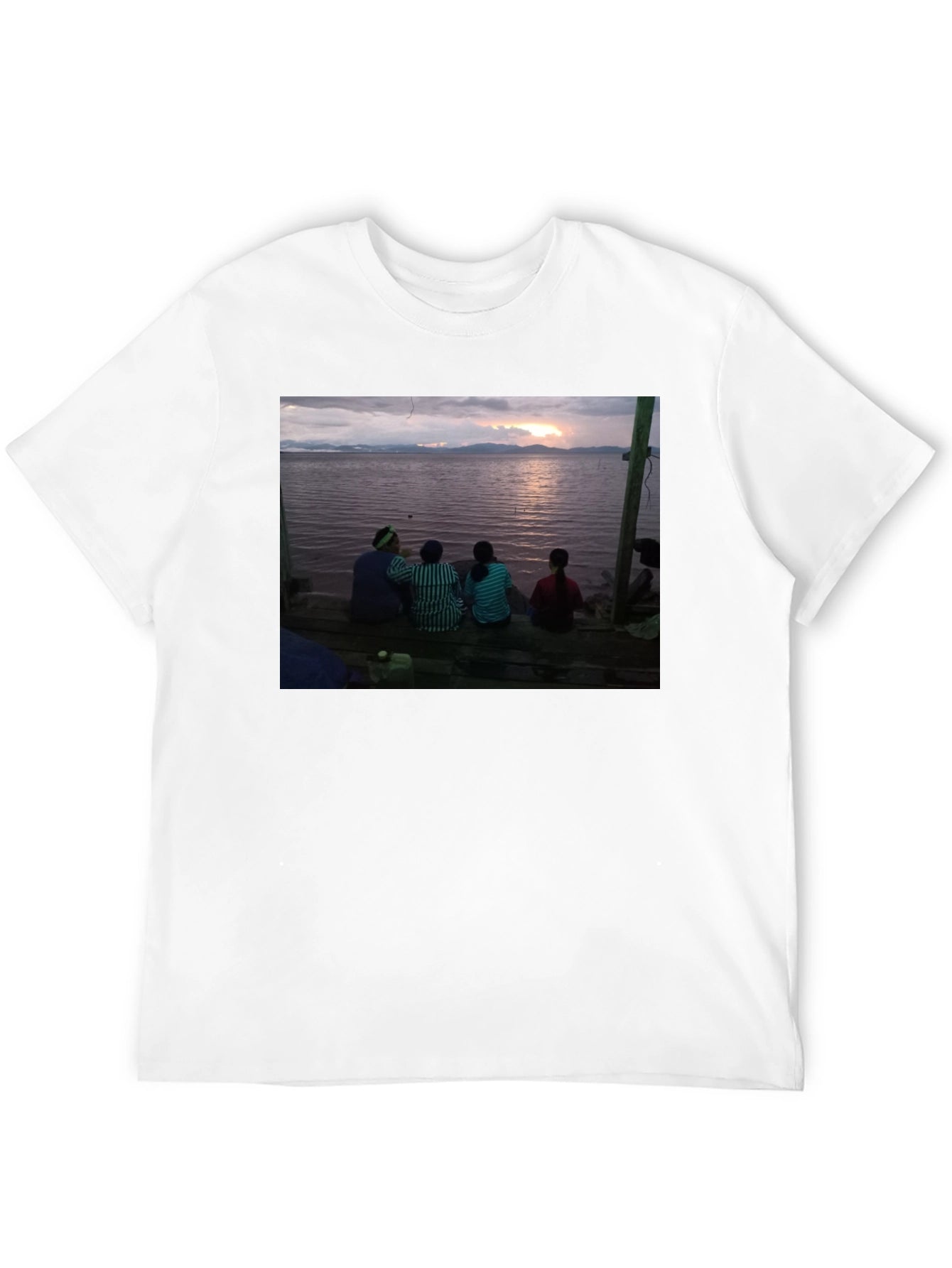 Sunset Scene Tee - Lakeside Serenity