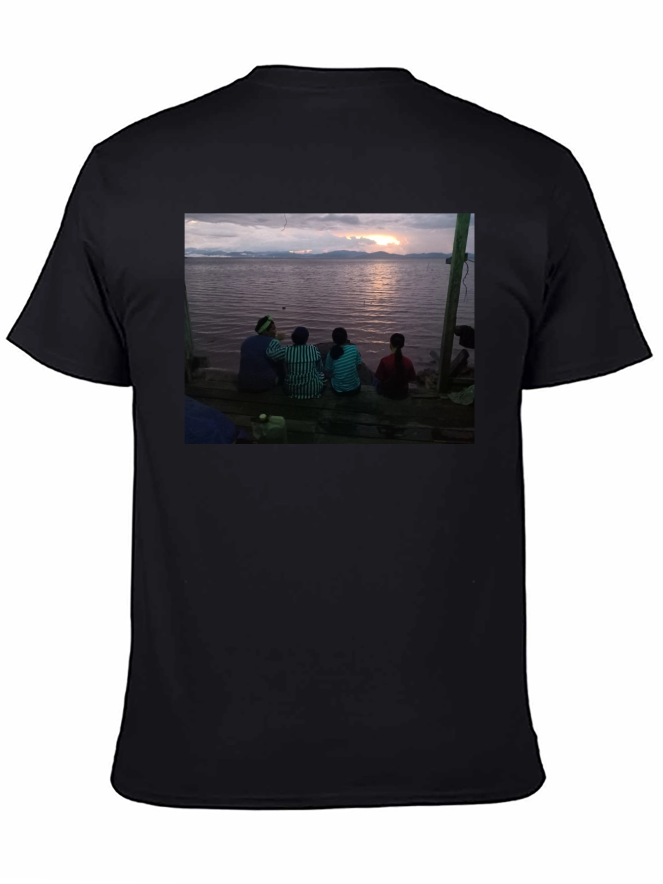 Sunset Scene Tee - Lakeside Serenity
