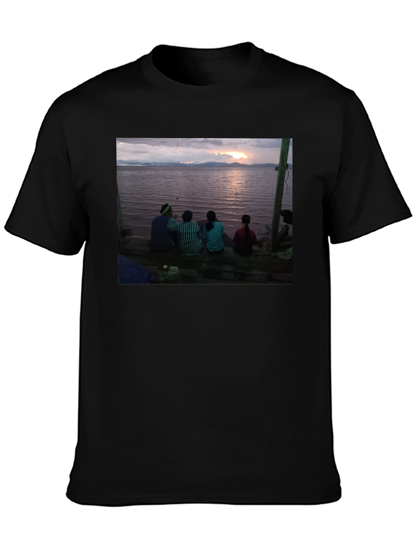 Sunset Scene Tee - Lakeside Serenity
