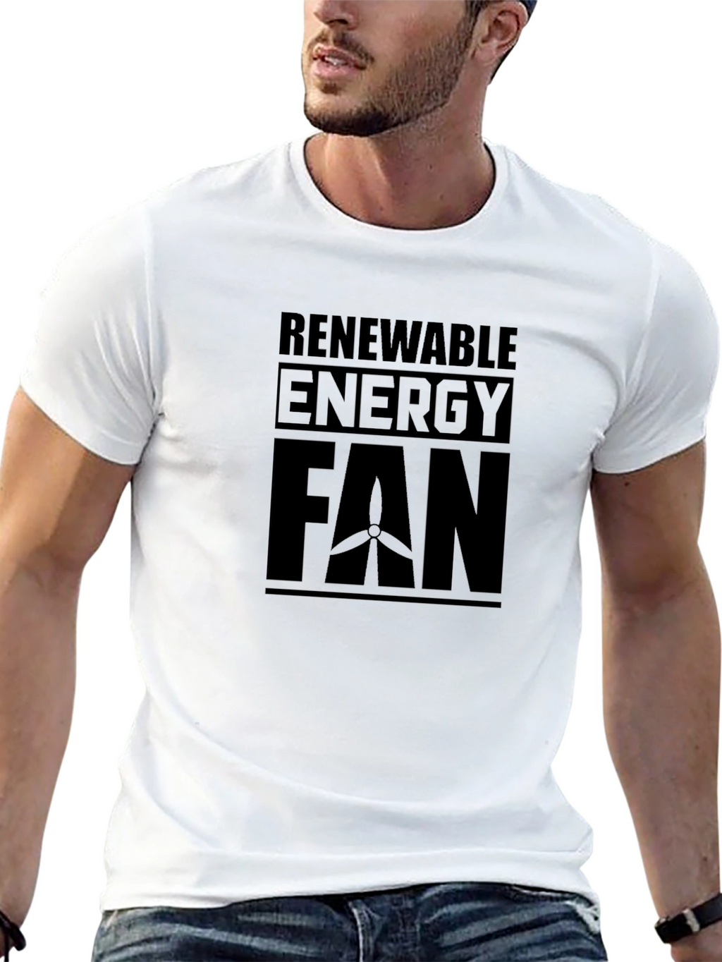 Renewable Energy Fan T-Shirt - Eco-Friendly Style