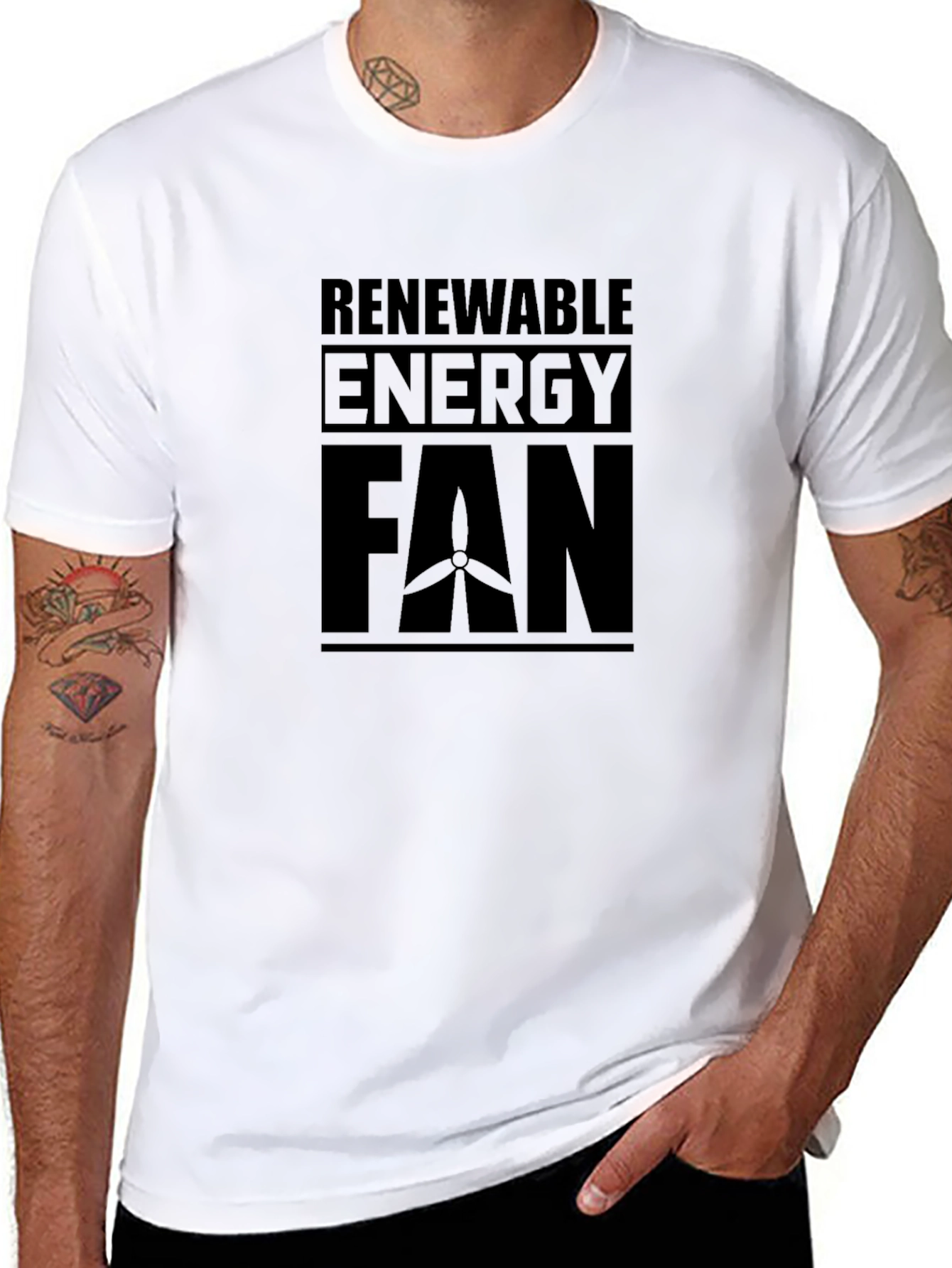 Renewable Energy Fan T-Shirt - Eco-Friendly Style