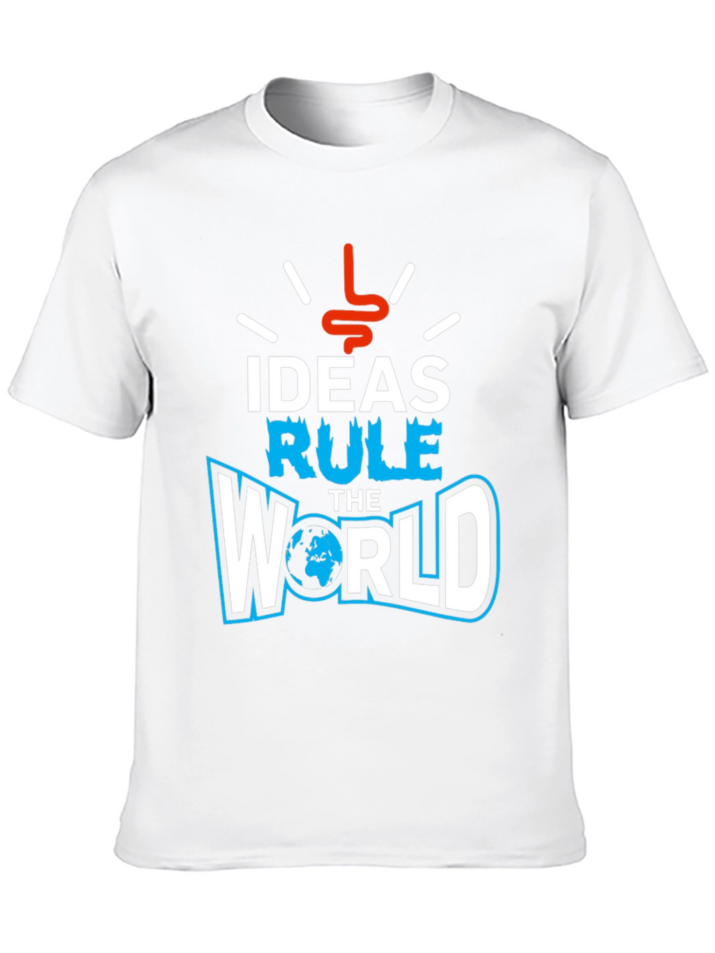 Ideas Rule the World Graphic T-Shirt - Black