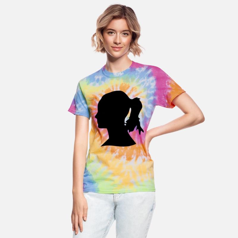 Woman s head silhouette 4