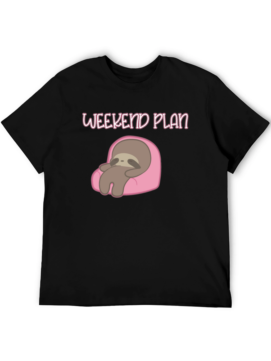 Weekend Plan Sloth Graphic Tee