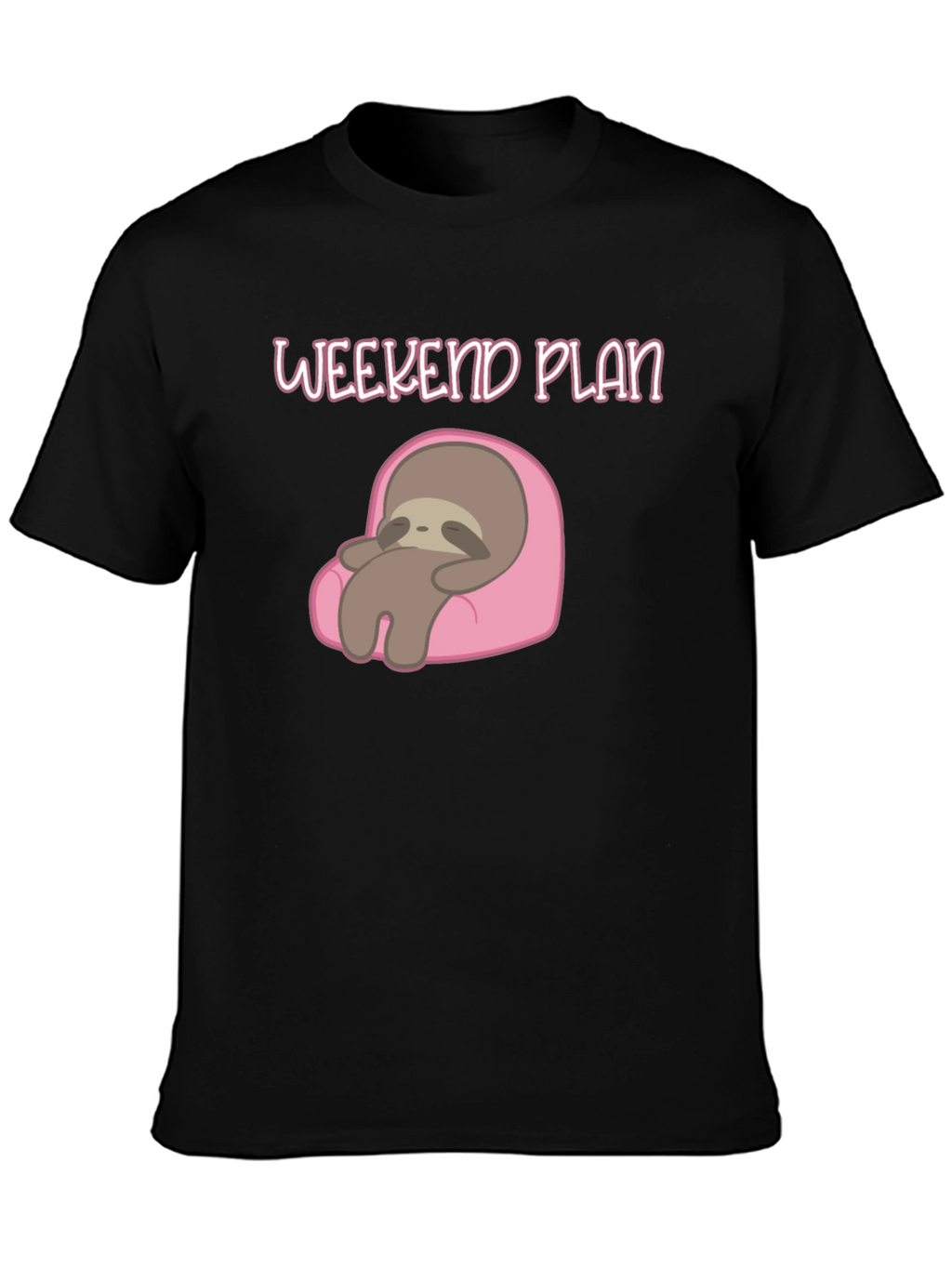 Weekend Plan Sloth Graphic Tee