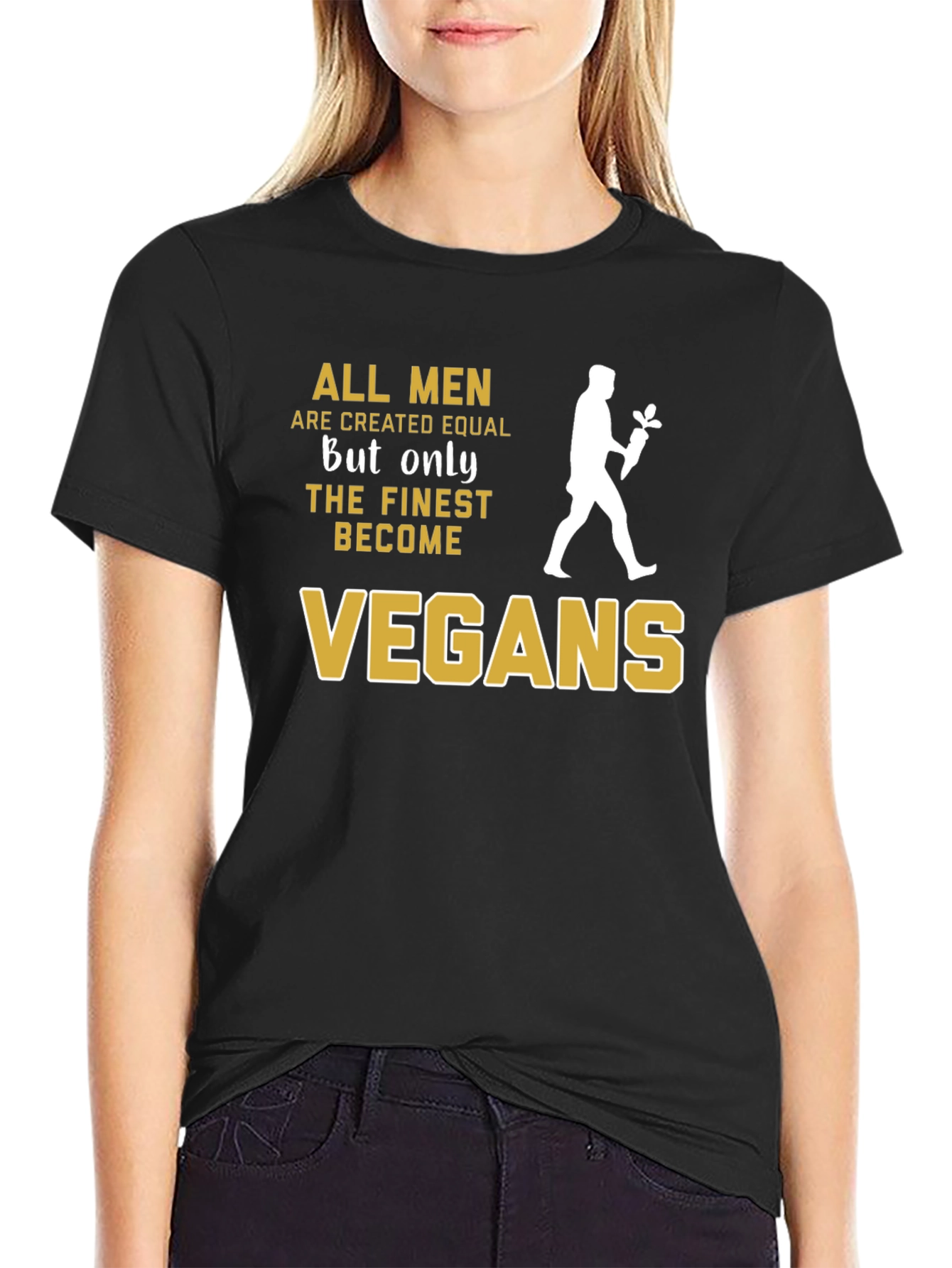 Finest Vegans T-Shirt - All Men Created Equal Vegan Tee