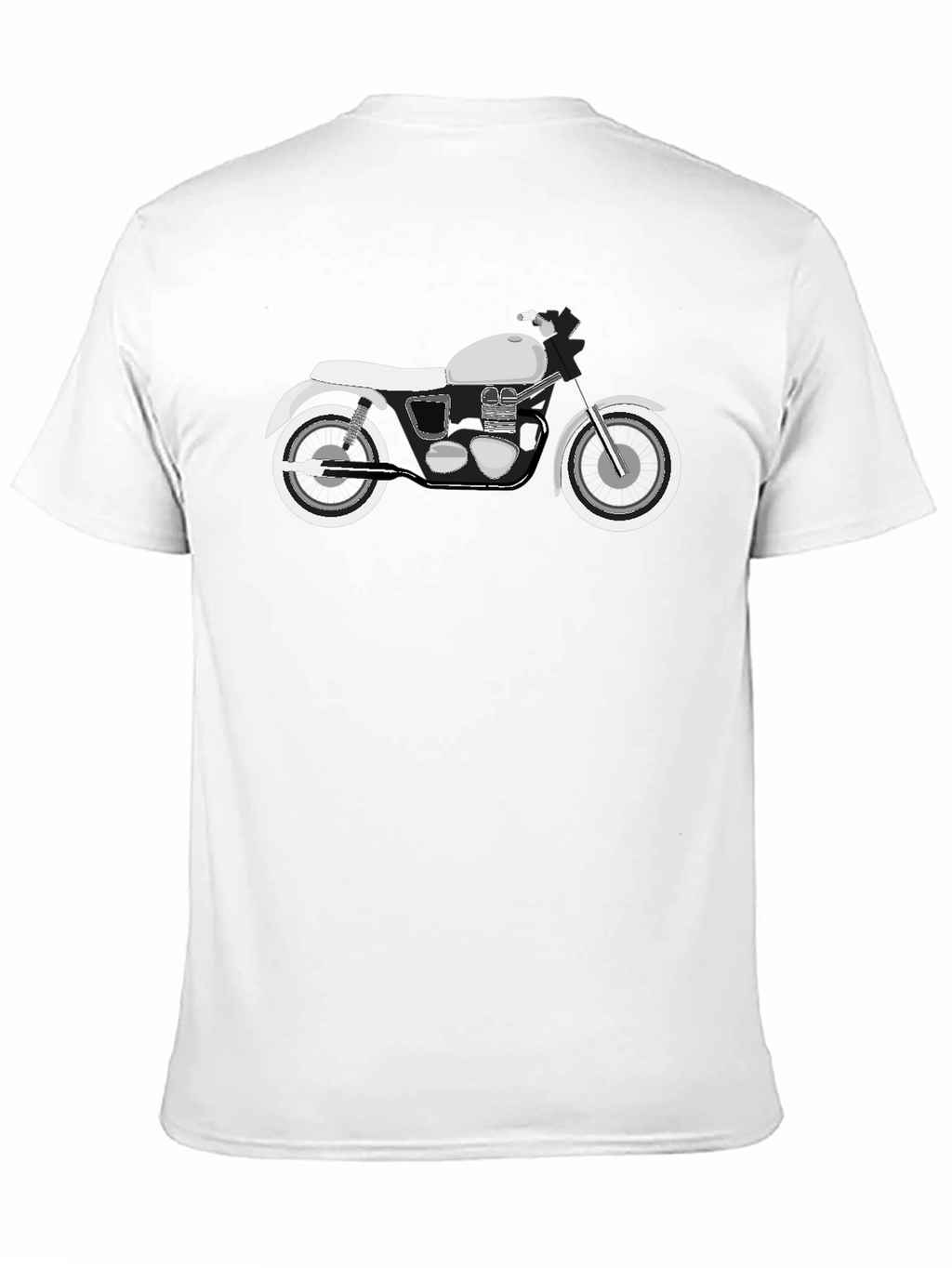 Motorcycle Graphic T-Shirt - Black