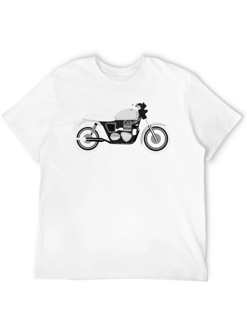 Motorcycle Graphic T-Shirt - Black