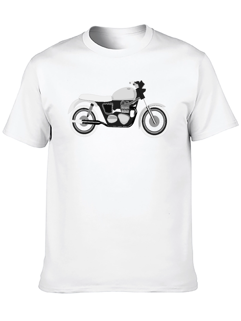 Motorcycle Graphic T-Shirt - Black