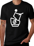 Unique Graphic Tee - Silly Treadmill Design