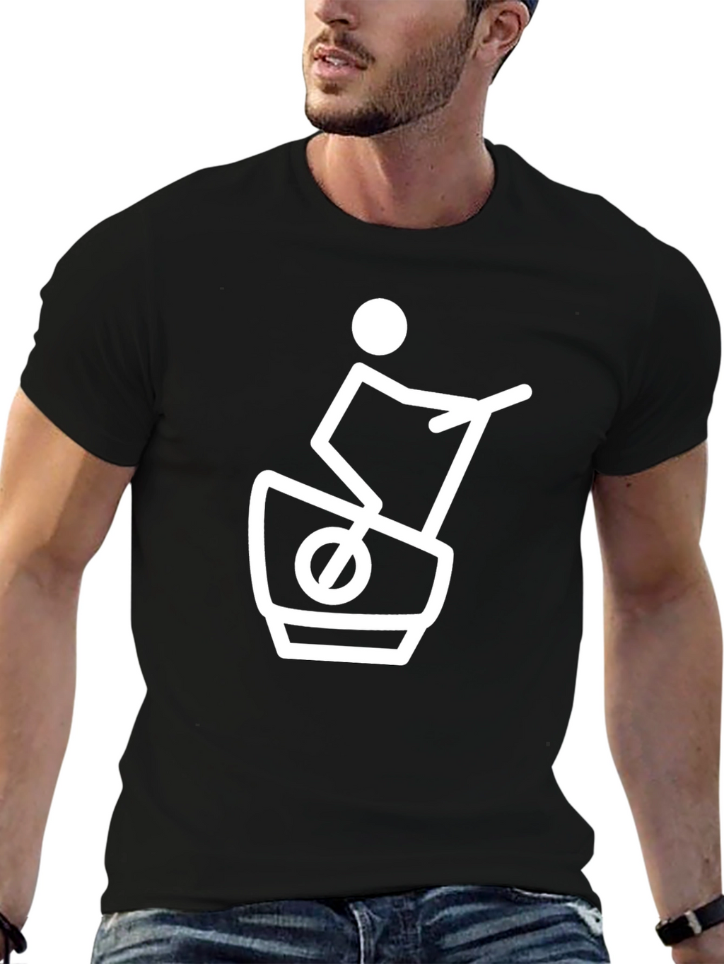 Unique Graphic Tee - Silly Treadmill Design