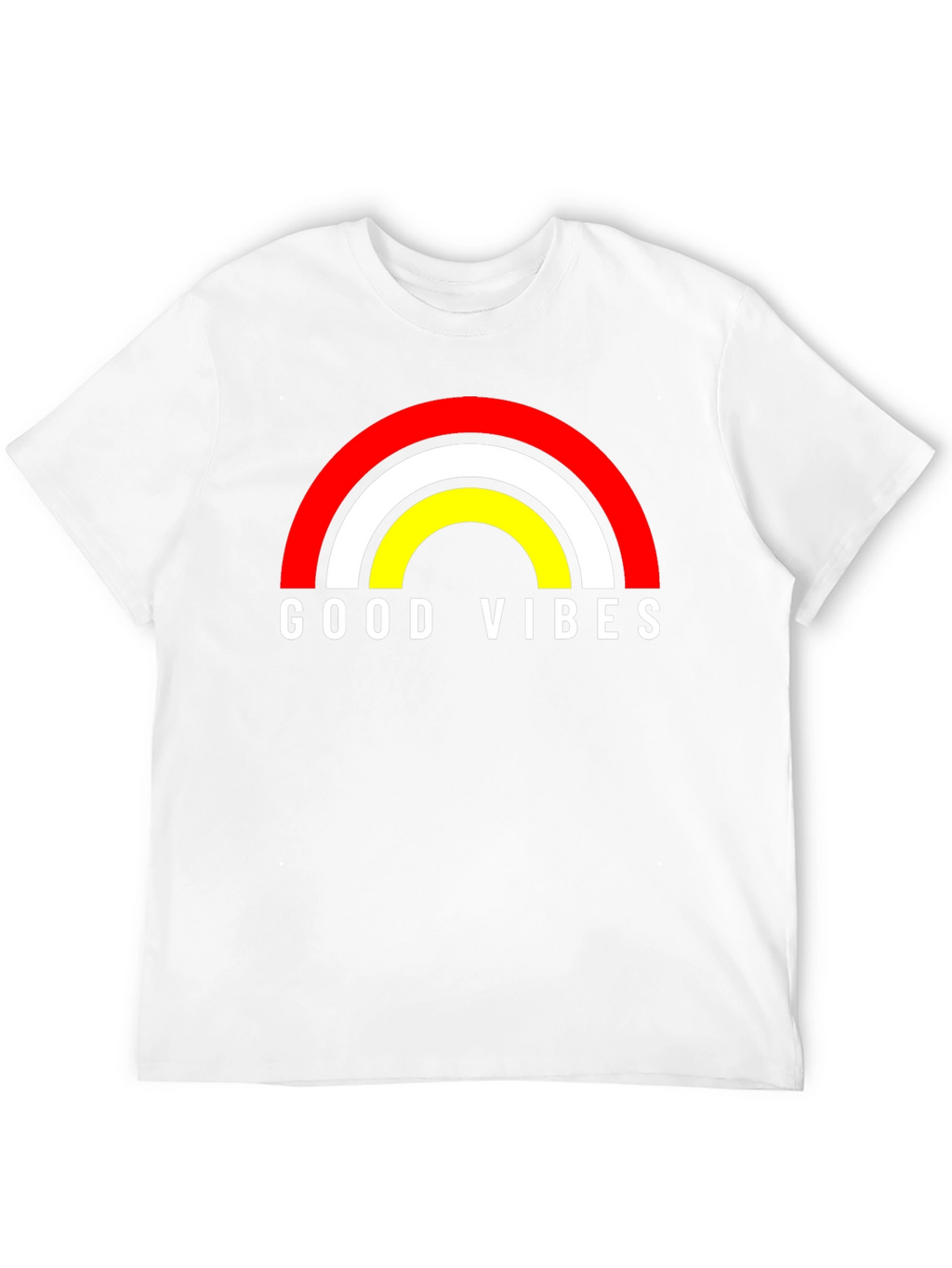 Good Vibes Rainbow Graphic Tee - Black