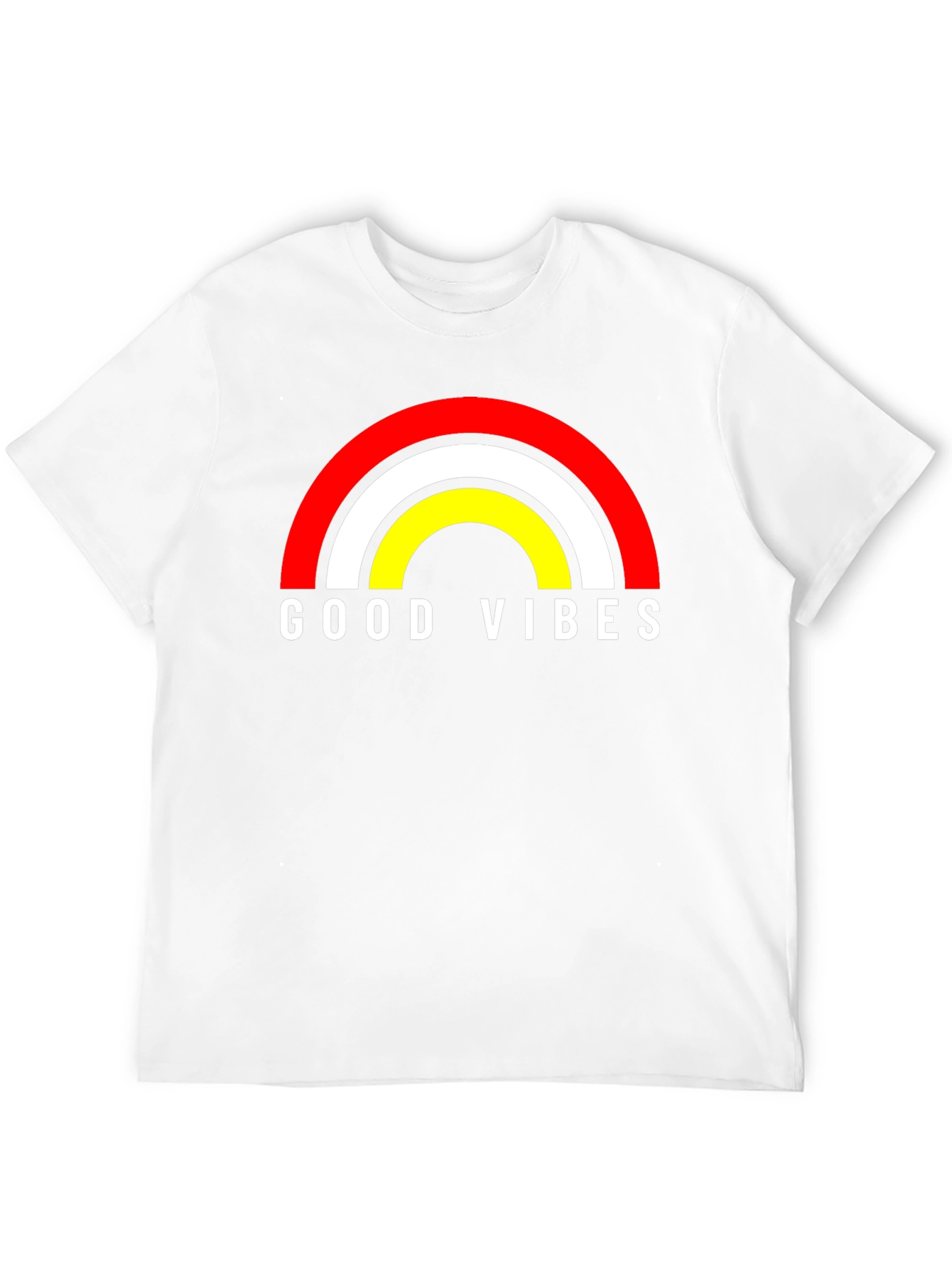 Good Vibes Rainbow Graphic Tee - Black