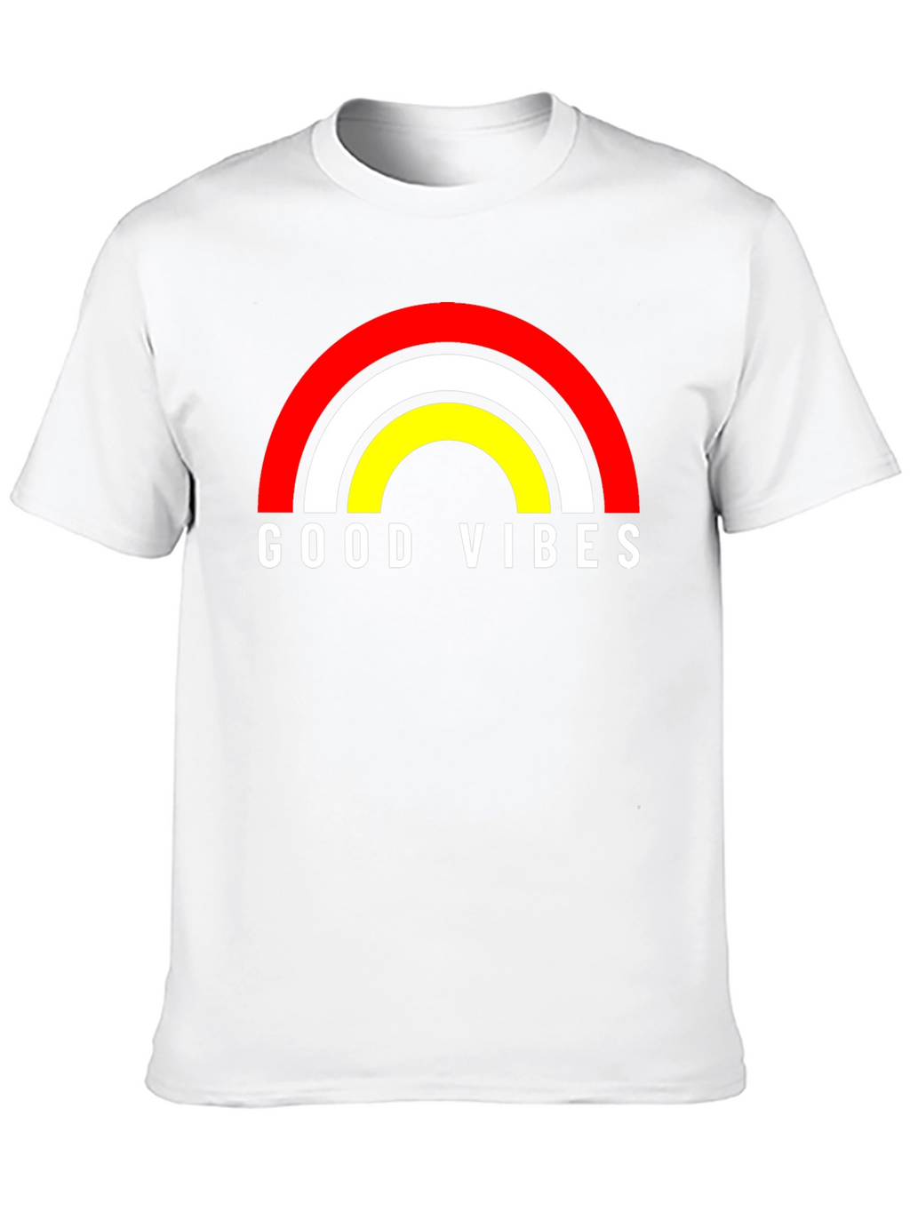 Good Vibes Rainbow Graphic Tee - Black