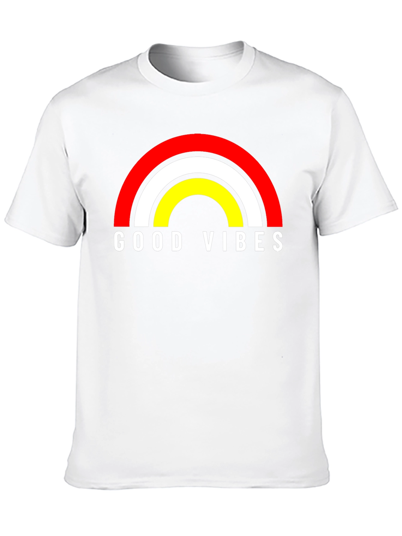 Good Vibes Rainbow Graphic Tee - Black