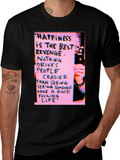 Happiness Revenge Graphic T-Shirt - Black