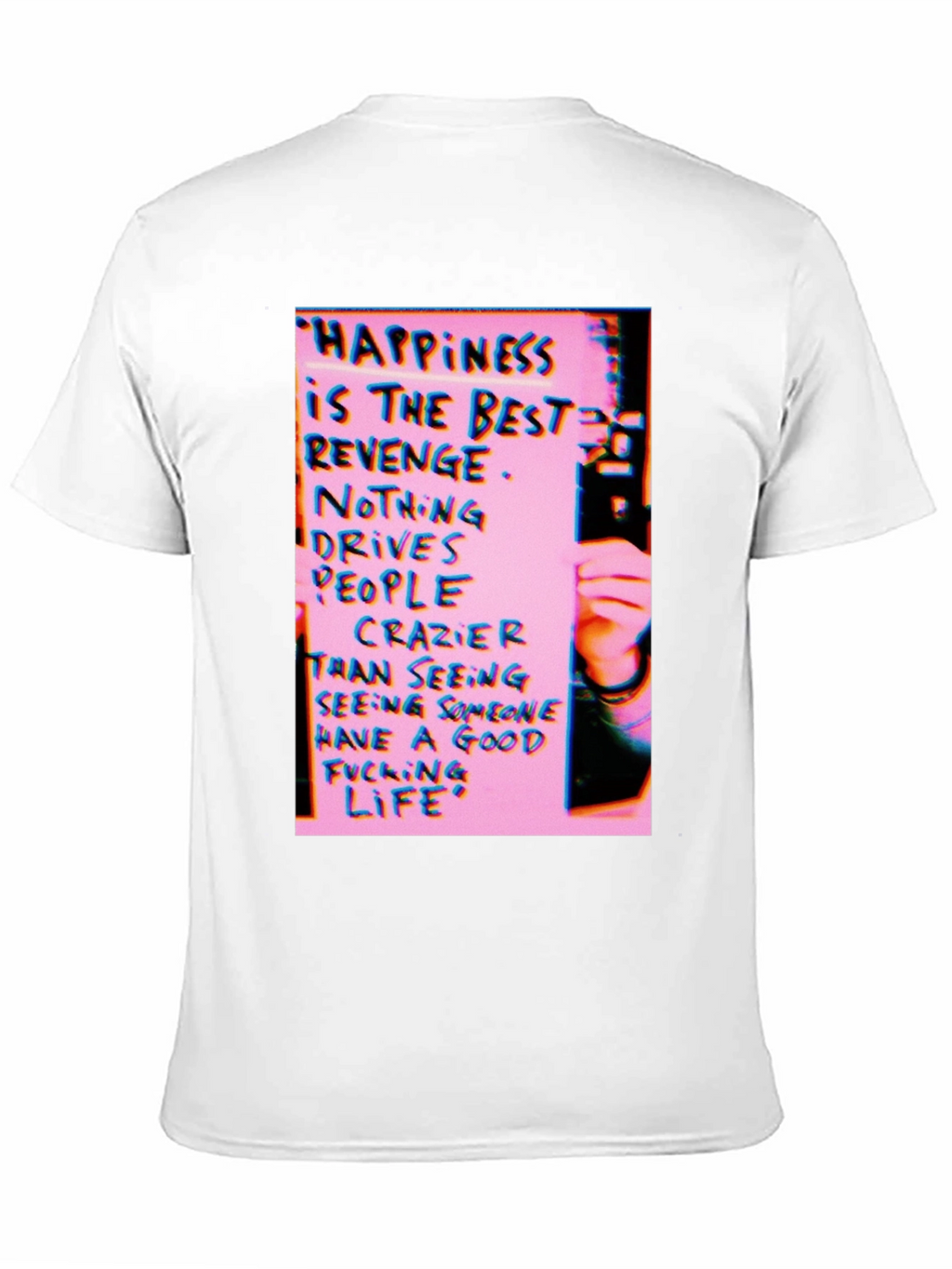 Happiness Revenge Graphic T-Shirt - Black