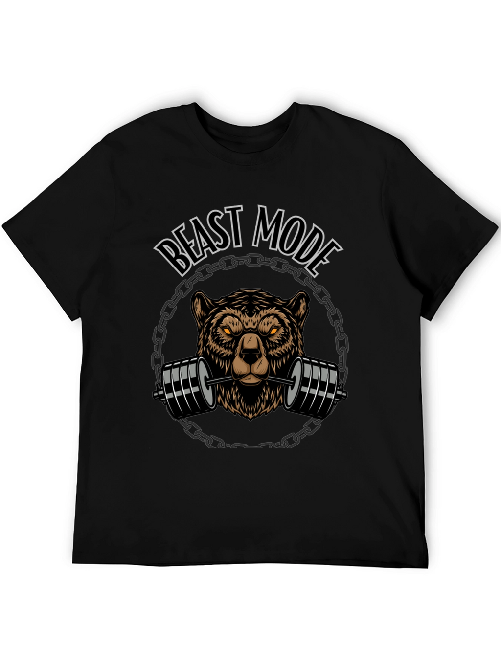 Beast Mode Bear Weightlifting Graphic Tee