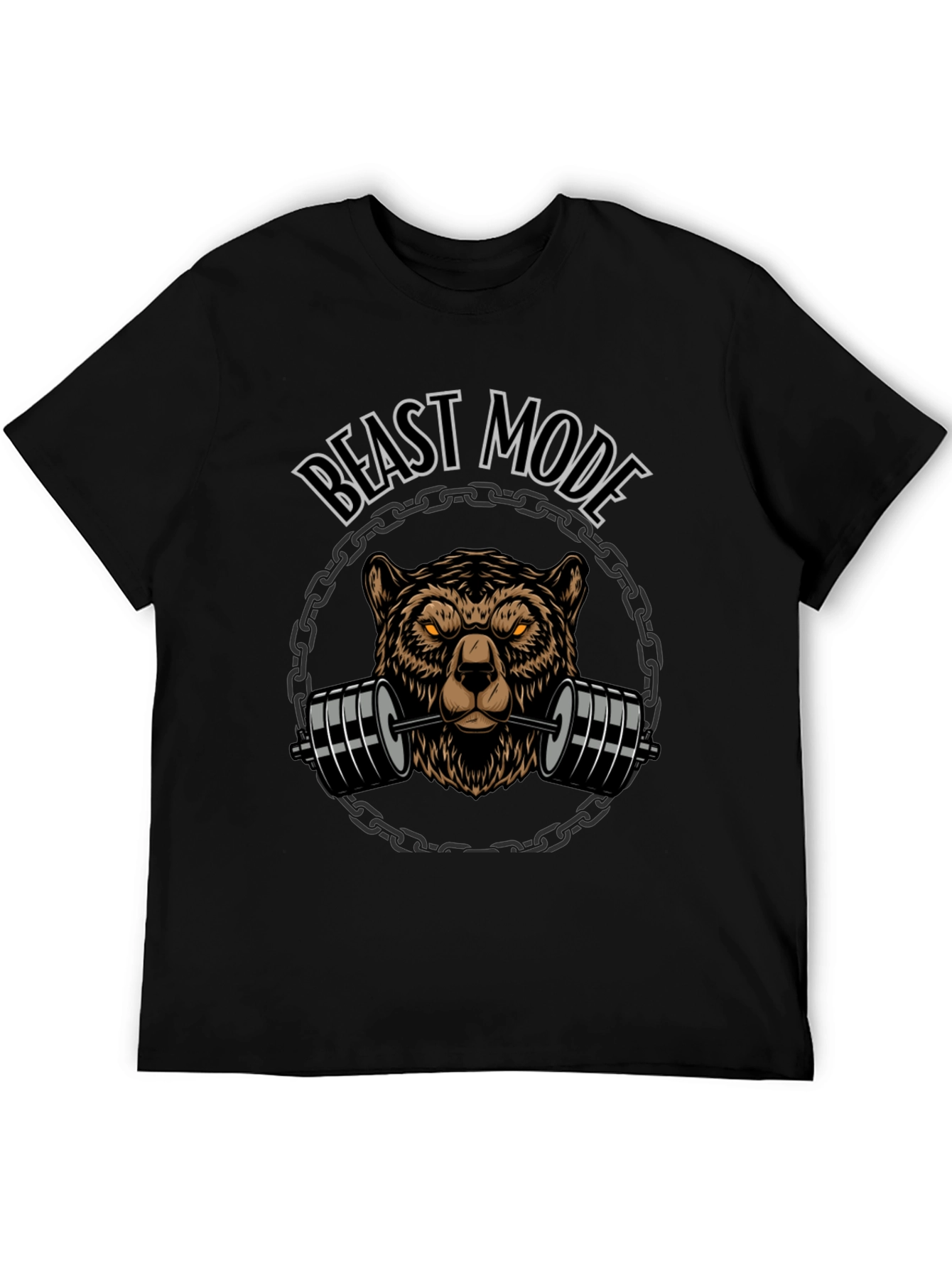 Beast Mode Bear Weightlifting Graphic Tee