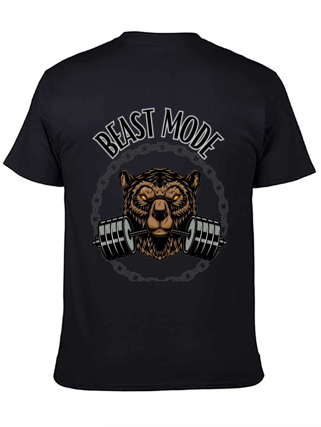 Beast Mode Bear Weightlifting Graphic Tee