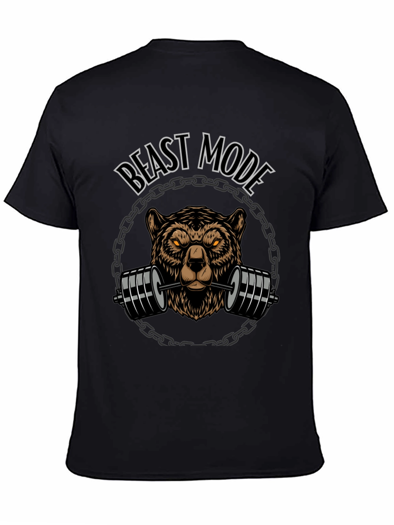 Beast Mode Bear Weightlifting Graphic Tee