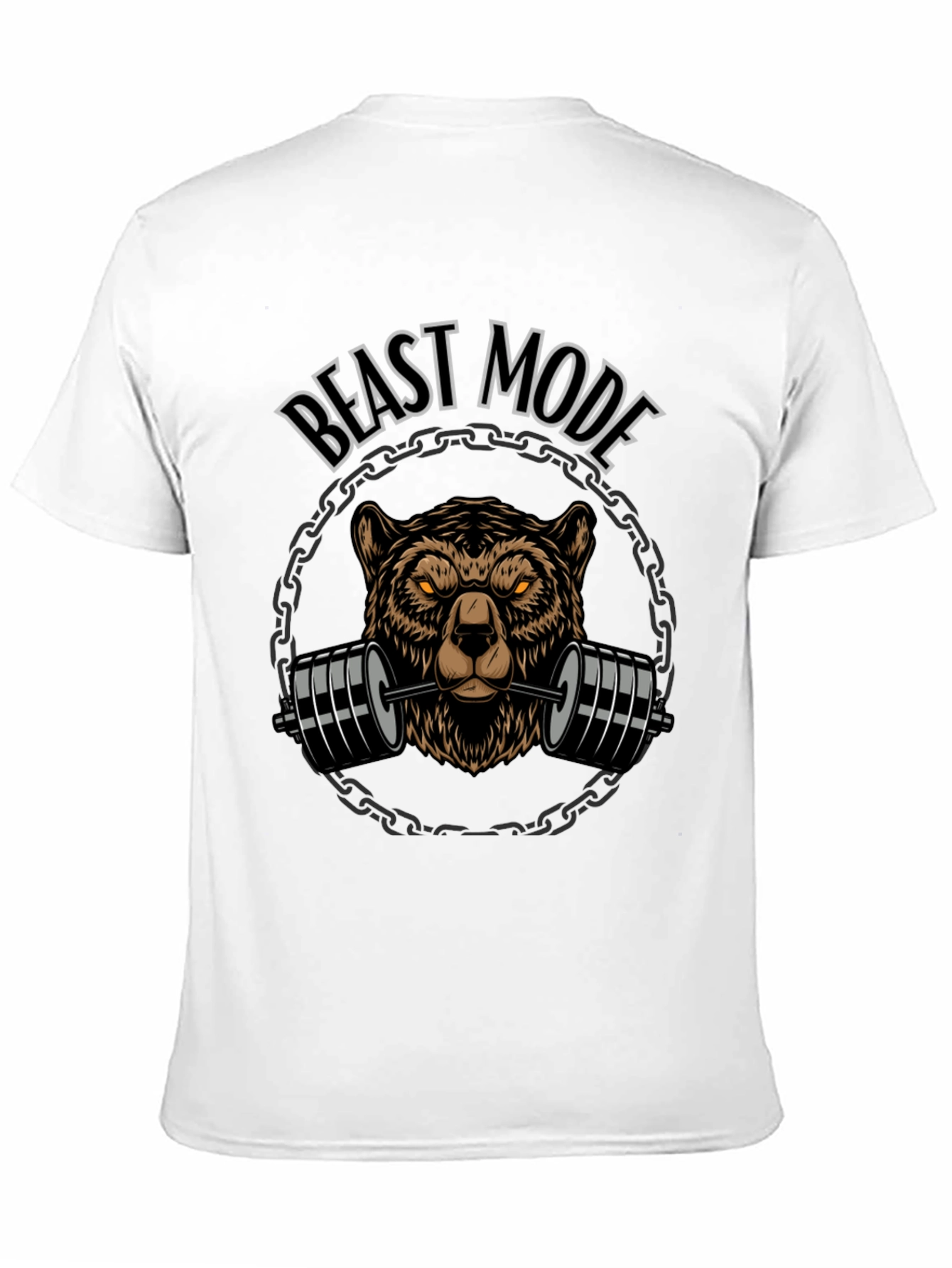 Beast Mode Bear Weightlifting Graphic Tee