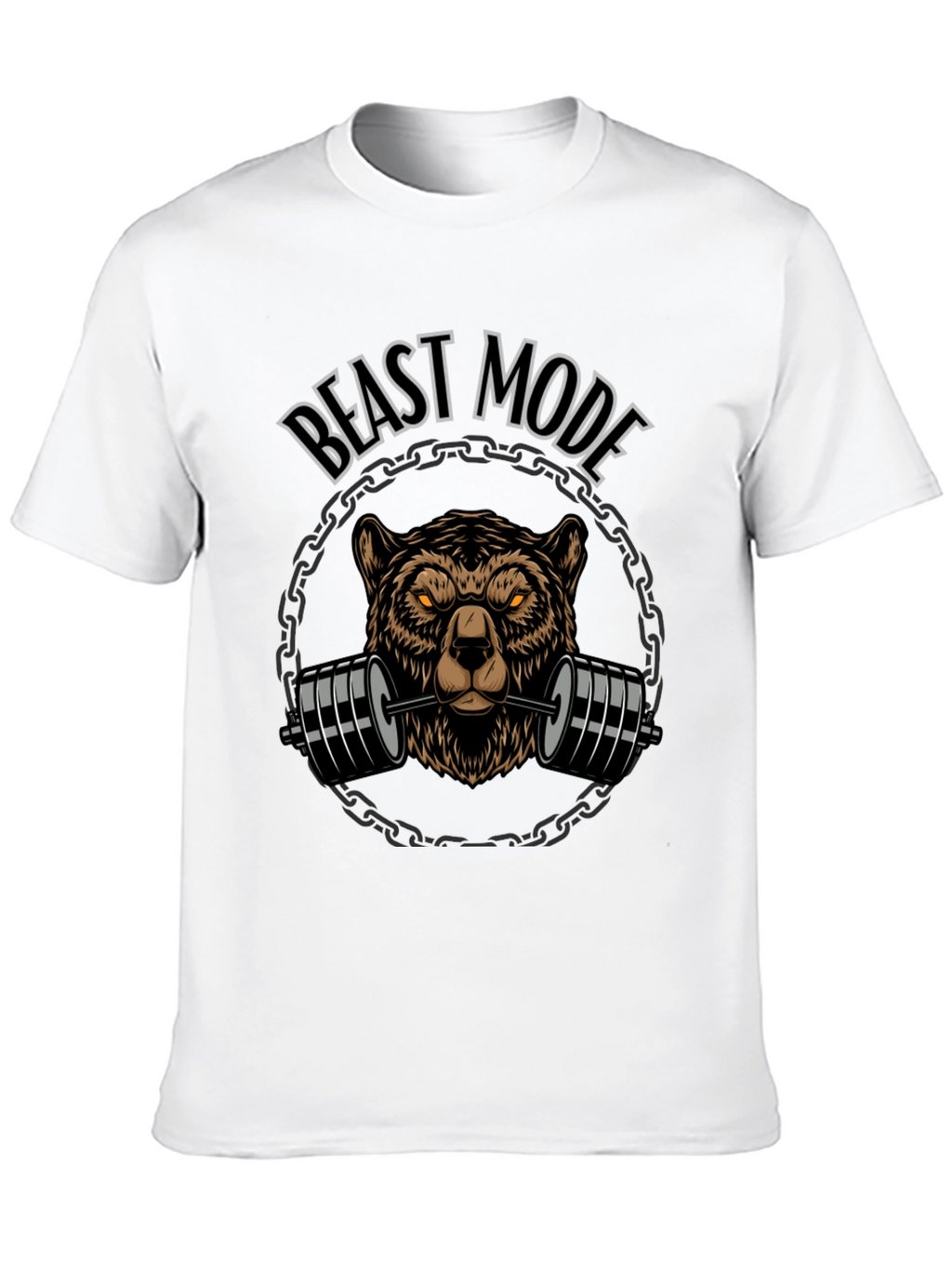Beast Mode Bear Weightlifting Graphic Tee