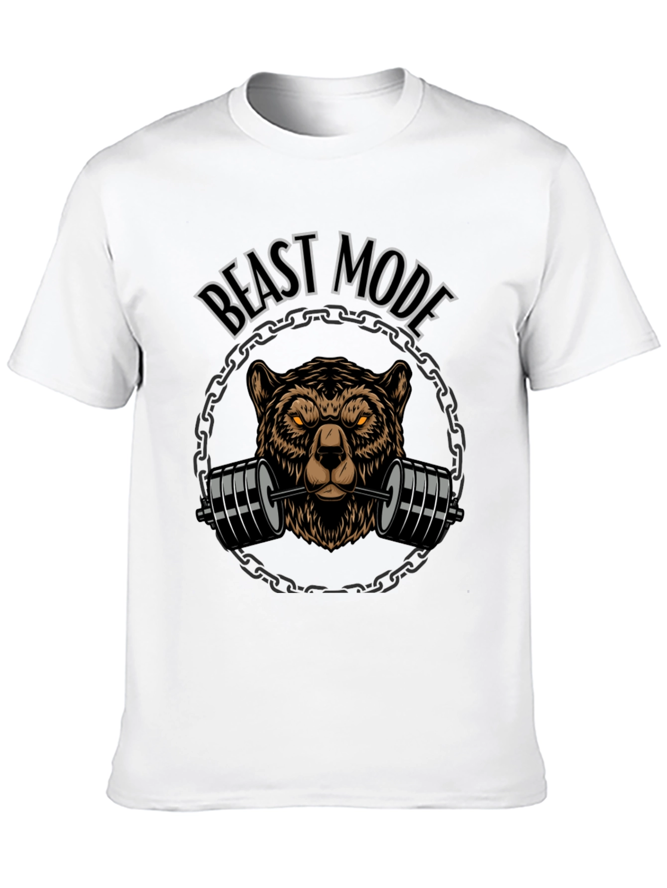 Beast Mode Bear Weightlifting Graphic Tee