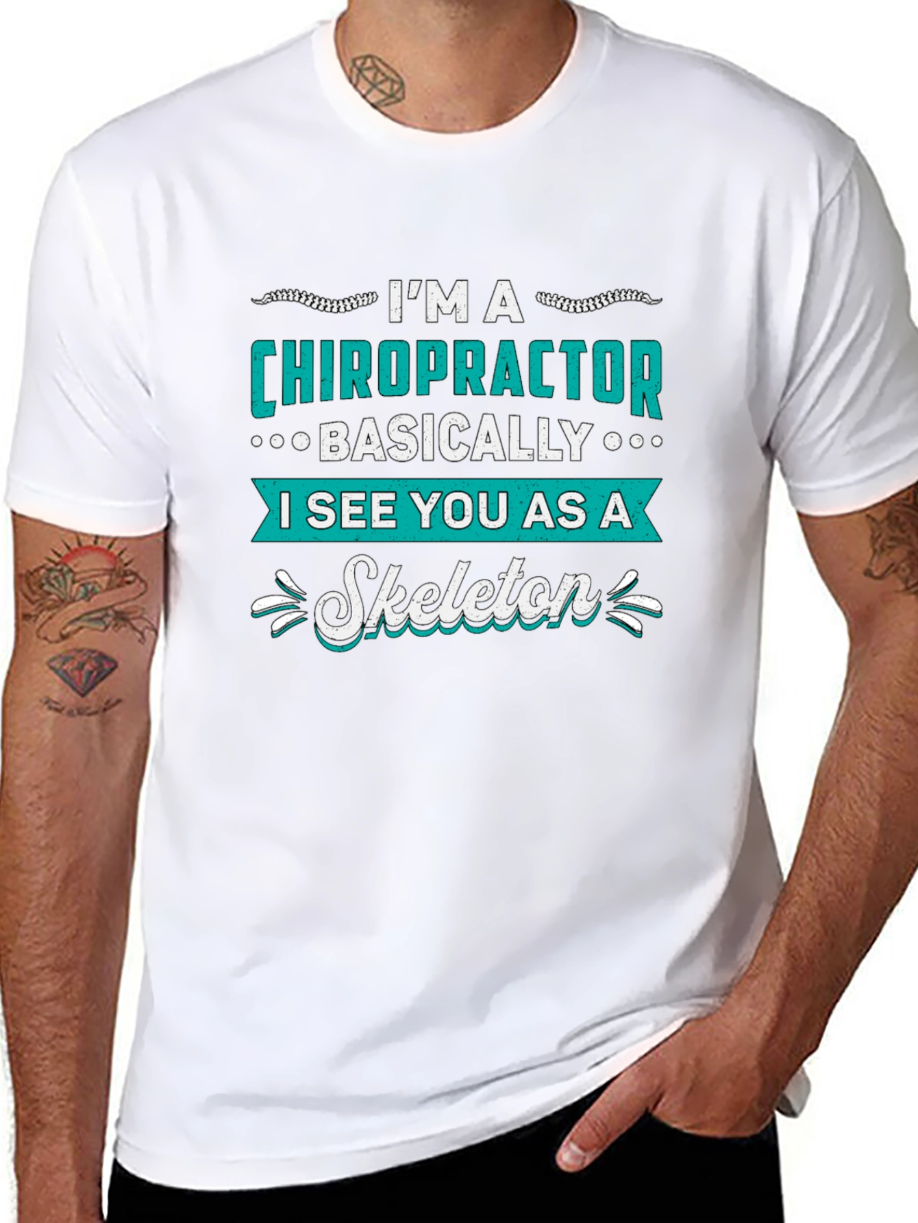 Chiropractor Skeleton T-Shirt - Funny Doctor Gift