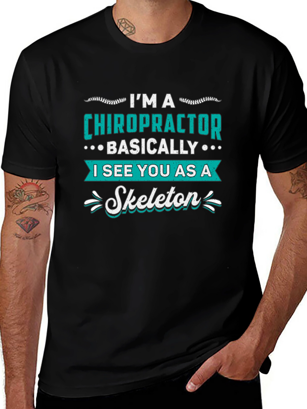 Chiropractor Skeleton T-Shirt - Funny Doctor Gift