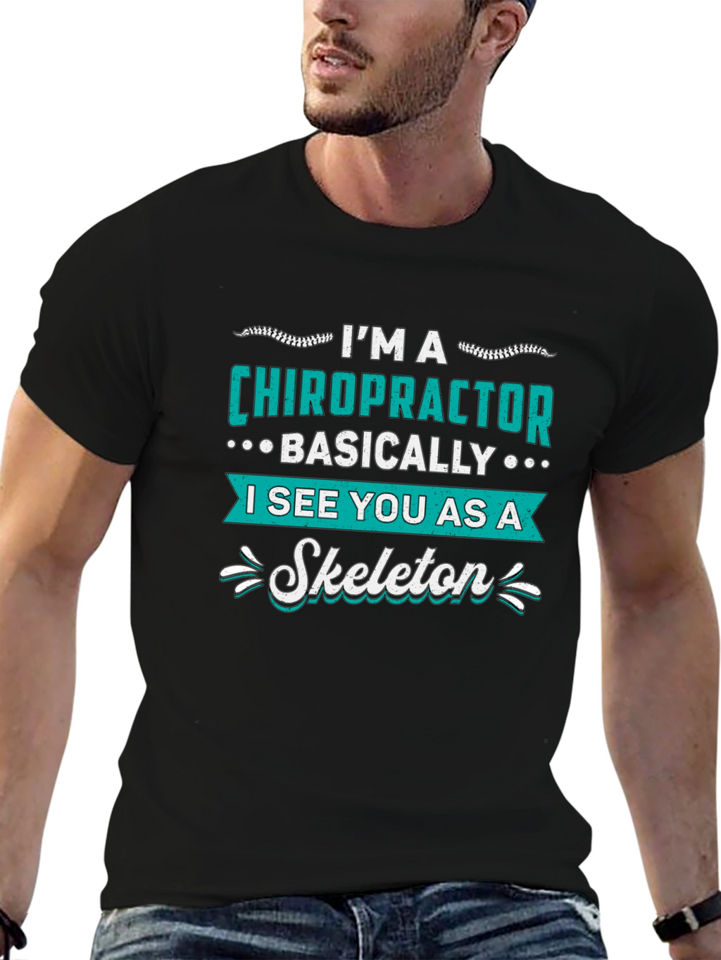 Chiropractor Skeleton T-Shirt - Funny Doctor Gift