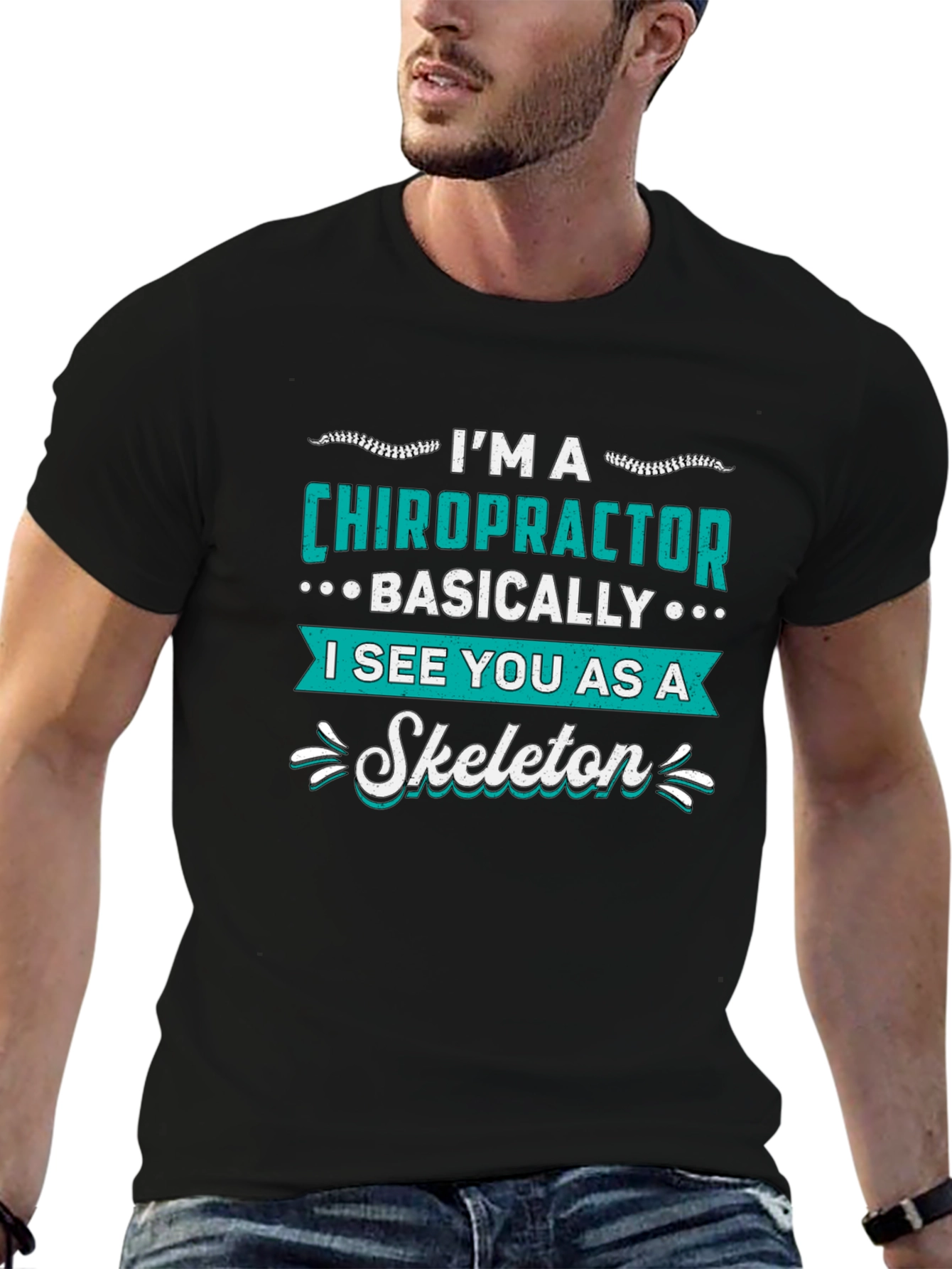 Chiropractor Skeleton T-Shirt - Funny Doctor Gift
