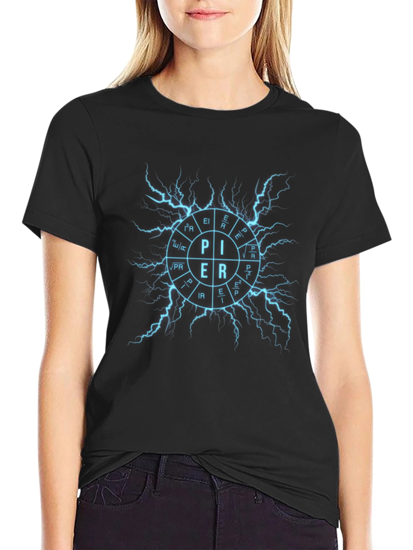 Electrician PIER T-Shirt - Math & Science Design