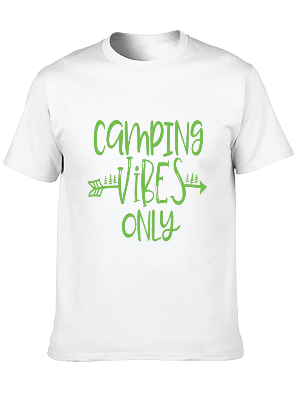 Camping Vibes Only Graphic Tee - Black T-Shirt