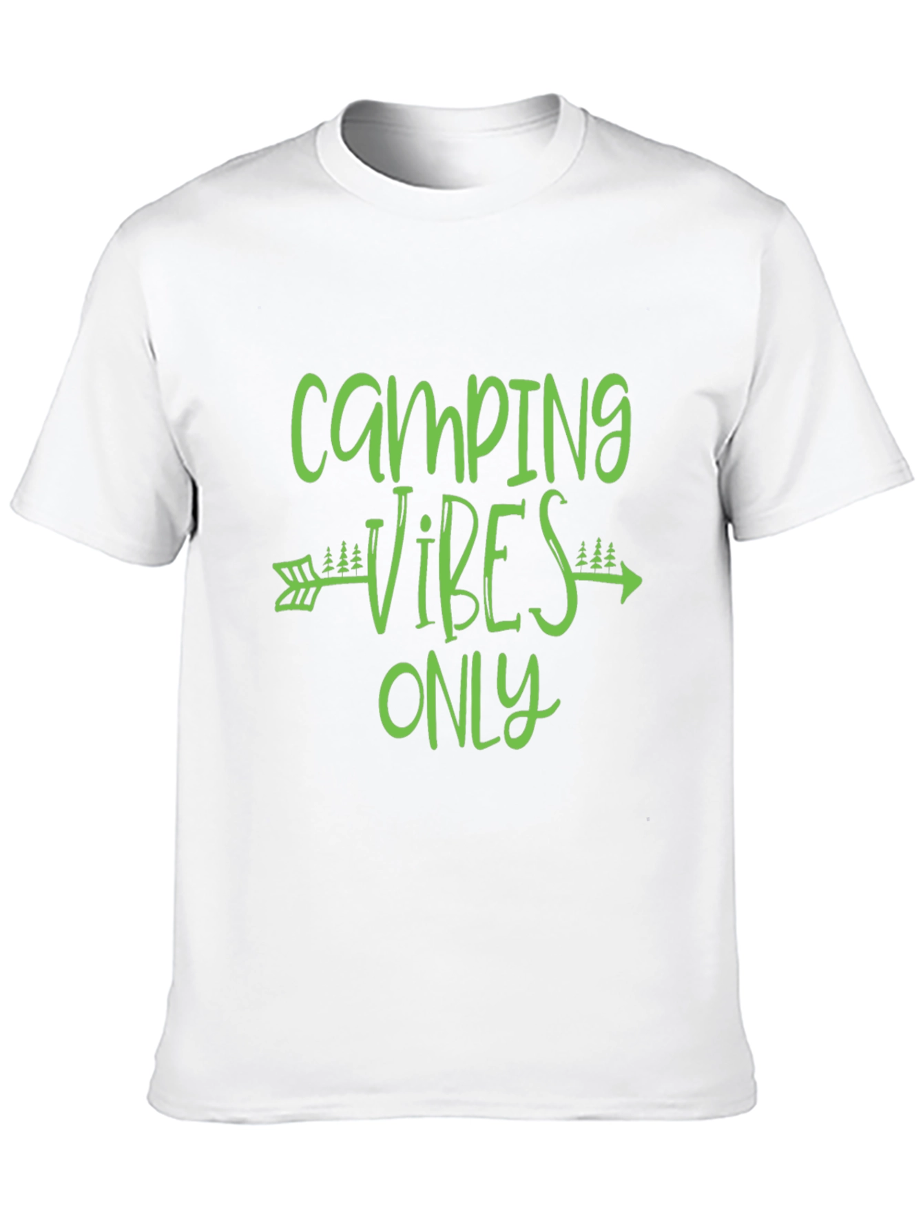 Camping Vibes Only Graphic Tee - Black T-Shirt