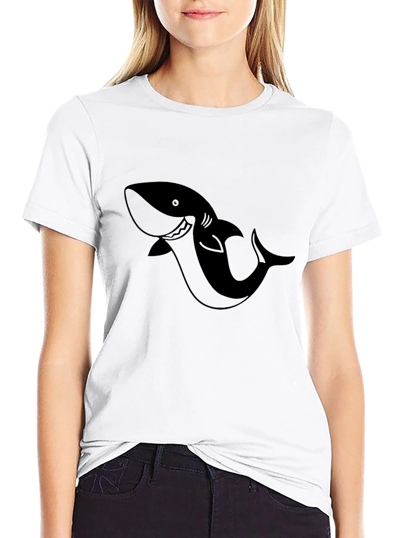 Black Shark Graphic Tee - Menswear