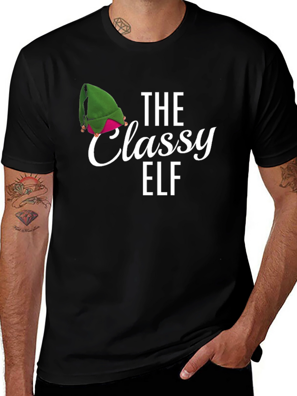 The Classy Elf Black T-Shirt