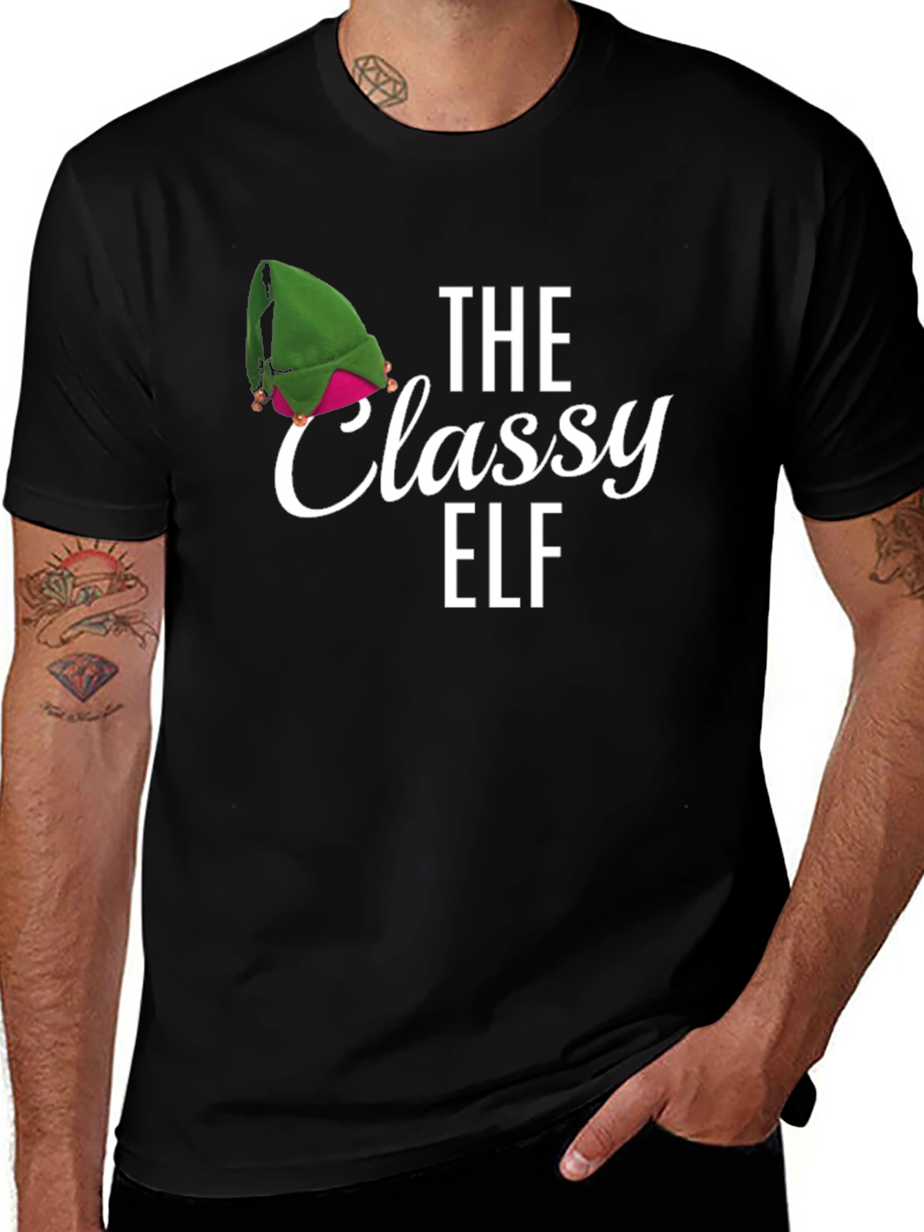 The Classy Elf Black T-Shirt