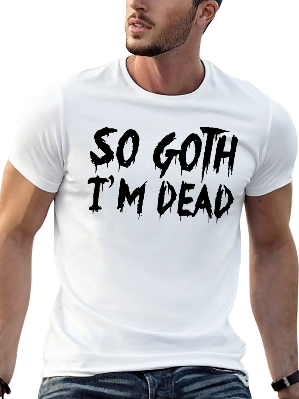 So Goth Im Dead Black Graphic Tee